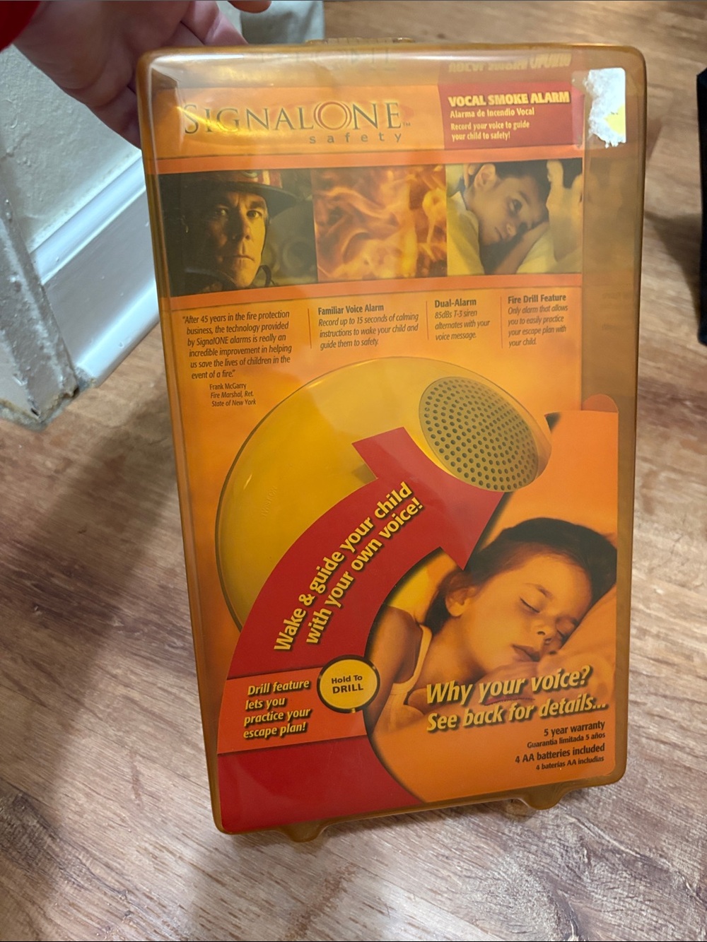 SIGNAL ONE SAFETY 012504 Your Voice Guides Children Smoke Alarm New Sealed NIP